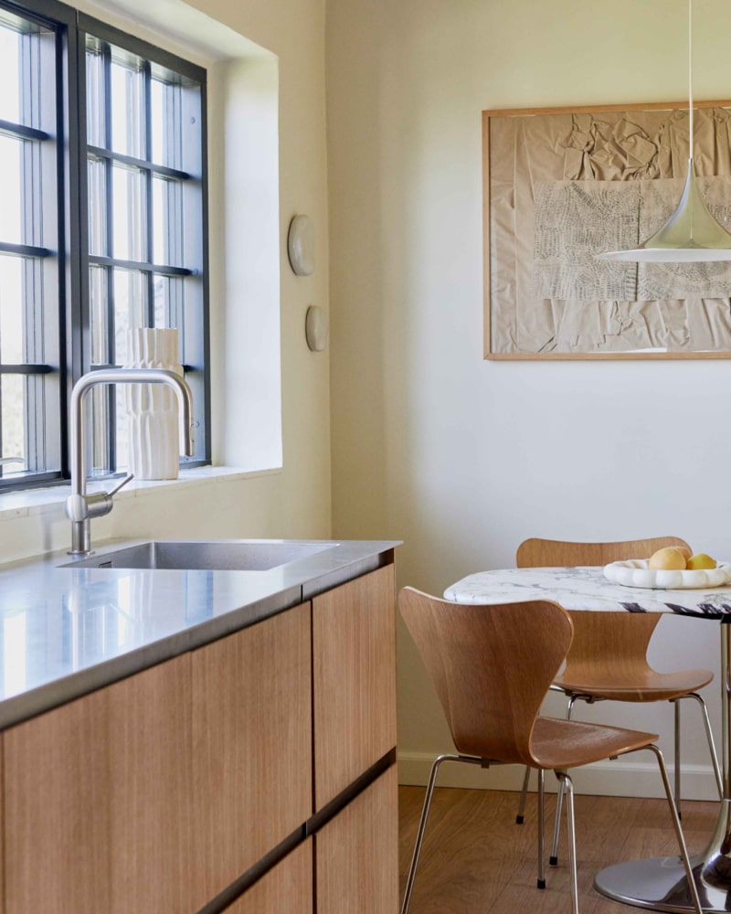 Et køkken der passer til arktiekturen